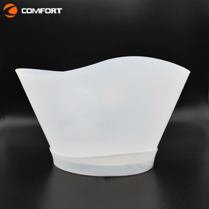 Cubetas de Hielo Acrílicas de Múltiples Colores para Champán, Vodka y Whisky, Cubetas de Hielo de Plástico con Logotipo Personalizado, Cubetas para Bebidas, Cubetas de Hielo Circulares con LED - Product Image 2