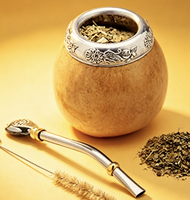 Ensemble de gourdes à maté faites à la main en calebasse naturelle, avec filtre pour le maté