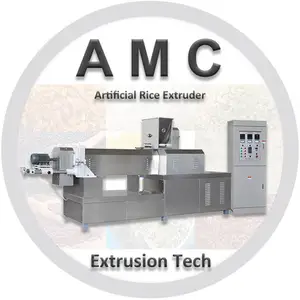 3 t/h arroz artificial hacer extrud + equipo de procesamiento de arroz nutricional