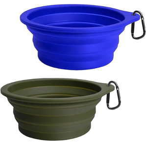 Mangkuk Anjing Silikon Lipat Portabel, Tempat Minum Hewan Peliharaan untuk Perjalanan, Jalan-jalan, Berkemah - Product Image 4