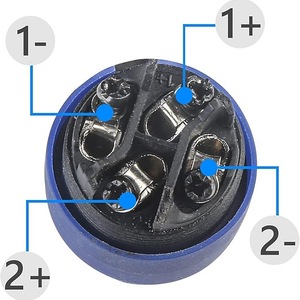 ขั้วต่อลำโพง 4 พิน 26 มม. แบบติดตั้งบนแผง ปลั๊กเสียงและวิดีโอ - Product Image 4