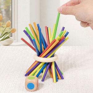 Juego de Mesa Clásico de Nuevo Diseño, Juguete de Ingenio, Tablero Montessori, Palitos de Madera, Juego de Dados para Niños de 4 a 6 Años - Product Image 3