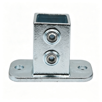 Connecteur de tube carré 50x50 sans soudure, raccord de tuyau en fonte, coude à 90 degrés pour cadre de garde-corps et abri de voiture