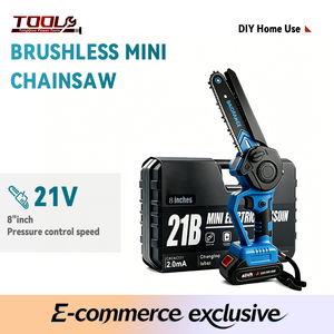 Nouvelle scie électrique <span class=keywords><strong>mini</strong></span> lithium-ion de 8 pouces de qualité industrielle, <span class=keywords><strong>à</strong></span> moteur sans balais, personnalisable OEM, idéale pour l'usage domestique et le jardinage - Product Image 1