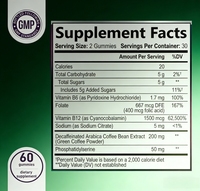 Complément alimentaire en gommes nootropiques OEM pour le cerveau, à base de champignons Lion's Mane, Cordyceps et Reishi, avec vitamines B6 et B12, pour la concentration et la performance cognitive.