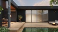 Fabricant de portes en aluminium sur mesure en Chine, portes en aluminium à double vitrage écoénergétiques, portes pliantes en aluminium insonorisées pour patio