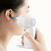 Nettoyeur d'oreilles portable, jetable, étanche, écologique, à piles AA, avec aspiration douce pour enfants et adultes de 6 ans et plus, kit d'outils