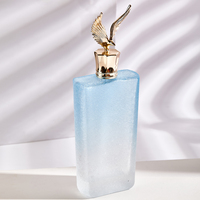 Flacon de parfum en verre de luxe de 50 ml avec logo personnalisé professionnel, estampage à chaud, flacon vide avec bouchon