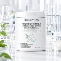 Beauté Pure Beurre pour les pieds à l'urée postbiotique fermentée, Baume hydratant pour les talons au beurre de karité, Crème nourrissante à la céramide pour la barrière cutanée