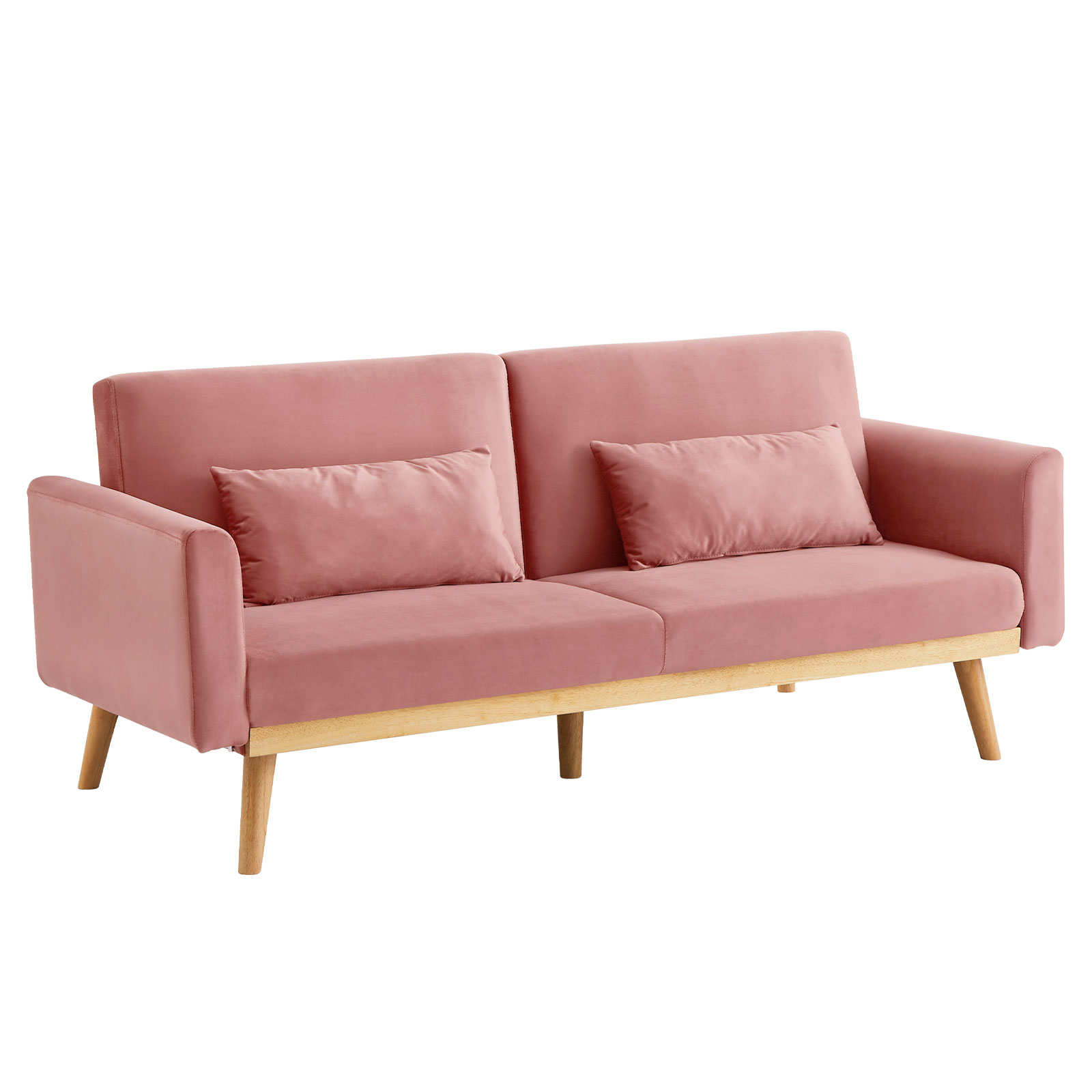 HonTop Divano letto pieghevole in velluto convertibile con cuscino