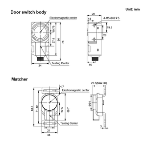 Interrupteurs de sécurité magnétiques en acier inoxydable pour machines, avec verrouillage à clé et interverrouillage de porte - Product Image 6