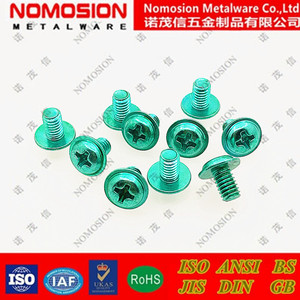 Tornillo de Cabeza Redonda M4, Acero Cincado Verde, para Luminarias - Product Image 2