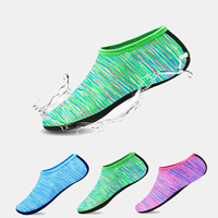 Chaussures d'eau hommes femmes chaussettes de natation impression couleur été plage baskets bord de mer baskets chaussettes pantoufles pour hommes femmes