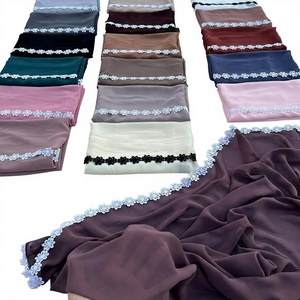 Écharpes pour femmes - Hijab classique en jersey modal, châle extensible en coton doux, long foulard en jersey pour femmes musulmanes, hijab uni à enrouler sur la tête - Product Image 5