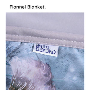 Manta Beyond Flannel de 180x200cm con diseño de jardín de Monet, transpirable, para cama de bebé de verano - Product Image 1