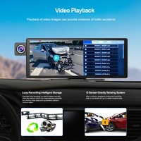 Kamera Dasbor Mobil Android Carplay IPS 10,26 Inci Resolusi 2K Fitur Monitor Mobil Sentuh Rotasi 140 °   Perekam Video Sudut Pandang Lebar