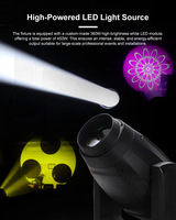 Grand Événement Super Faisceau 360W Faisceau Spot Wash 3-en-1 CMY + CTO Lyre LED Double Effet Prisme Lumière pour Fête Mariage DJ