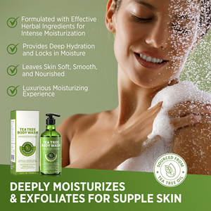 Gel de Baño Orgánico de Aceite de Árbol de Té de 500 ml, Fórmula Antibacteriana para el Acné de Espalda, Picazón, Pie de Atleta y Mal Olor Corporal para Activos - Product Image 6