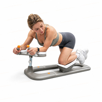 Fleihome Nouveau Reformer Portable Antidérapant en ABS Réglable pour Musculation, Entraînement de la Force du Core, Étirements Lombaires et Dorsaux