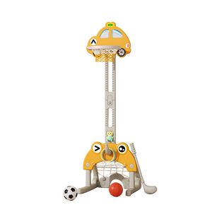 Fornitura di massa per bambini al coperto Mini basket Rack a forma di auto telaio <span class=keywords><strong>da</strong></span> basket con anello di lancio sport Stand giocattolo per la casa - Product Image 1