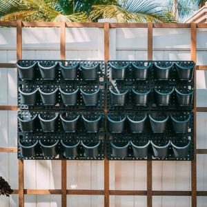 Jardinière murale en plastique PP de haute qualité, arrosage automatique, pots muraux pour extérieur, pot de fleurs mural - Product Image 6