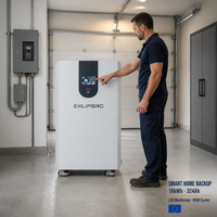 JK BMS LiFePO4 Batterie, 16kWh 51,2V 324Ah Energiespeicher mit Aerosol-Brandschutz für Solar-Backup