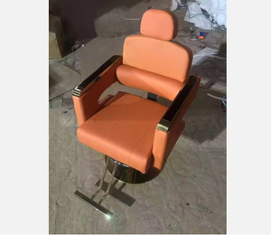 Sillón de Barbería Reclinable en Venta, Muebles de Salón de Belleza Rosados Económicos, Muebles Modernos para Sala de Estar, Muebles de Salón Negros y Dorados - Product Image 5