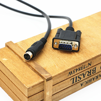 Cable de Comunicación MG Dop-Dvp Delta para Pantalla Táctil y PLC, Puerto Redondo de 8 Pines a Puerto Serie de 9 Pines RS232