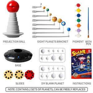 Modelo de Astronomía Personalizado, Sistema Solar, <span class=keywords><strong>Proyector</strong></span> <span class=keywords><strong>Planetario</strong></span>, Kit de Modelo, Juguetes Educativos de Ciencia STEM para Niños. - Product Image 2