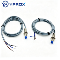 Sensor Proximitas Induktif Silindris YPROX YP-M12 Tahan Minyak Tinggi, 3-Kabel, Jarak Deteksi 4-8mm, Tahan Debu/Tahan Air