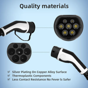 IP54 TPU材料22KW Type2 EV充電ケーブル480V 32A 3相5M長AC Ev充電ケーブルコネクタ付き - Product Image 6