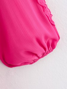 SHENZHU Abbigliamento Donna 2025 Nuovo Stile Estivo <span class=keywords><strong>Elegante</strong></span> <span class=keywords><strong>Abito</strong></span> Lungo in Chiffon con Pizzo e Scollo a V a Maniche Lunghe - Product Image 5