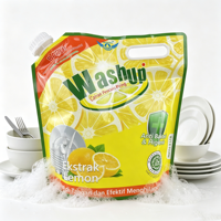 Pochette souple OEM 5L pour recharge de liquide vaisselle, savon à vaisselle, détergent