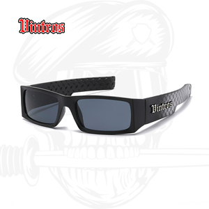 -Vintros fábrica venta al por mayor estilo Gangsta logotipo personalizado nuevo rectángulo West Coast Chicano gafas de sol deporte hombres 2024 - Product Image 2
