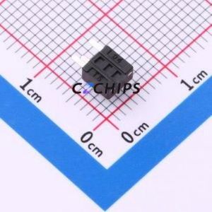 SMG-02B-H043A0 Tactile Switch Bent Lead Through Hole-3P,4.5x4.5mm Switch Single Pole Single Throw Round Button 2.5N 4.5mm - Product Image 2