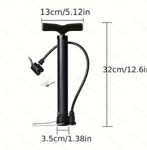 Pompe à air manuelle haute pression 130/800 PSI portable pour vélo, scooter, moto, <span class=keywords><strong>ballon</strong></span> <span class=keywords><strong>de</strong></span> <span class=keywords><strong>basket</strong></span>, <span class=keywords><strong>gonfleur</strong></span> <span class=keywords><strong>de</strong></span> ballons, modèle 35*300 - Product Image 5
