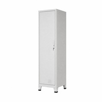 Casier métallique démontable en acier laminé à froid, durable et écologique, avec serrure à clé pour salle de personnel de bureau