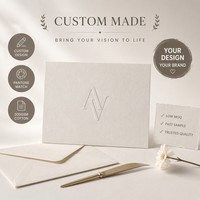 Invitation de mariage personnalisée en feuille d'or 300 g/m² 5x7 pouces avec pochette de protection