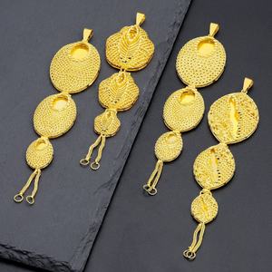 Matériaux de fabrication de bijoux en laiton plaqué or JXX en gros, pendentifs breloques du Moyen-Orient pour femmes et bijoux pour enfants - Product Image 1