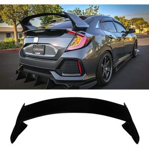 Chiesma สปอยเลอร์หลังสำหรับ2016-2021สำหรับ Honda Civic รุ่น10th สีดำ ABS สีดำพิมพ์ประเภท R สไตล์ท้ายรถ - Product Image 3