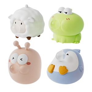 Jouet à presser en silicone Kawaii, animal mignon qui crache des bulles, balle anti-stress pour soulager l'anxiété, jouets sensoriels pour enfants et adultes - Product Image 1