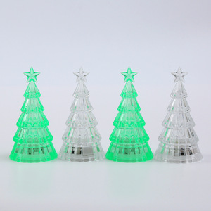 Glowing Glass Christmas Tree Ornaments Home Luminous Desktop Decoration Led Night Light Party Xmas Decorations Festival Kid Gift - Product Image 3