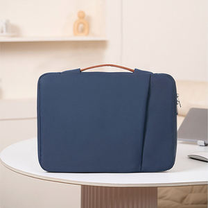Housse pour ordinateur portable en cuir PU de haute qualité, écologique, unisexe, tendance, 16 pouces, capacité personnalisable, fermeture à poignée, utilisation au bureau - Product Image 5