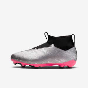 Outdoor Grass High Ankle Football Shoes Slip On Firm Ground Studded Sole Multi Color Training Soccer Cleats - Product Image 1