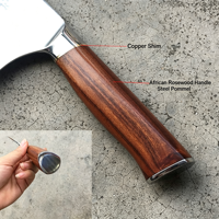 Couteau de chef japonais Santoku, manche en bois, couteau de découpe polyvalent pour viande, légumes, fruits, cuisine domestique et restaurant