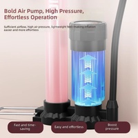TOSUOD Aluminum Alloy Gauge bicycle air Pump Inflator Womens Household Electric Bike Pump Universal air Hose