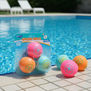 Pelotas <span class=keywords><strong>de</strong></span> Agua Personalizadas OEM, Paquete <span class=keywords><strong>de</strong></span> 3 Pelotas Rebotadoras, Pelotas <span class=keywords><strong>de</strong></span> Salpicadura, Pelotas <span class=keywords><strong>de</strong></span> Playa Rebotadoras y Pelota Antideslizante, Juguetes <span class=keywords><strong>de</strong></span> Piscina para Niños - Product Image 1