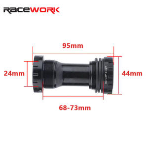 Pédalier VTT RACEWORK XT Hollowtech 104 BCD Bougie intégrée <span class=keywords><strong>PE</strong></span> 2 couronnes VTT Bielles de connexion Manivelle de vélo Pédalier - Product Image 3