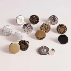 제조 업체 도매 의류 금속 버튼 액세서리 하드웨어 가방 액세서리 금속 청바지 버튼