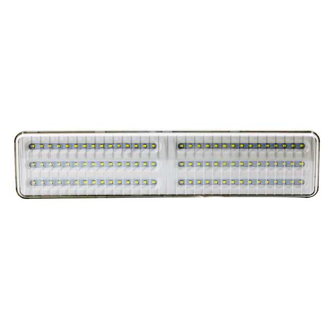 LED Rechargeable Emergency Light 60Leds White ABS+Plating 3.7V Lithium Battery Non-maintained